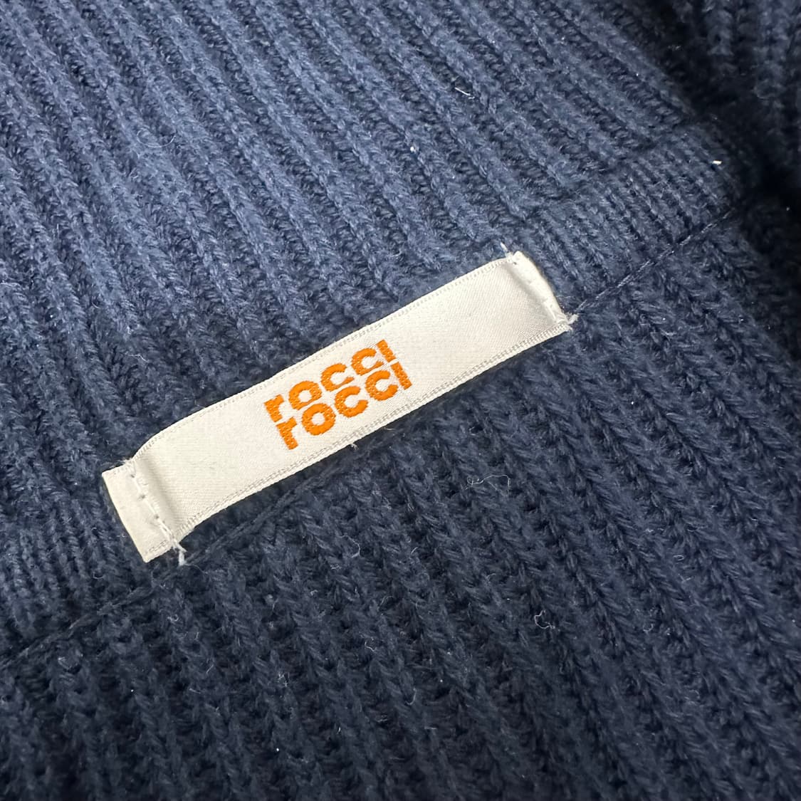 로씨로씨 여성 반집업 니트 네이비  상품이미지7