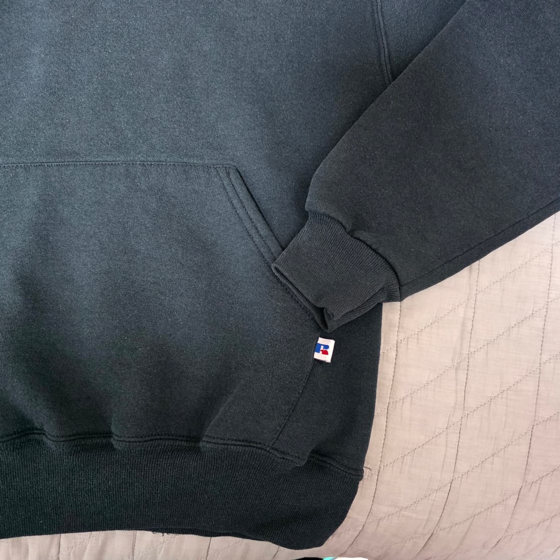 [S] 90s 빈티지 러셀 애슬레틱 블랭크 후드 블랙 ver. 레어사이즈 상품이미지2