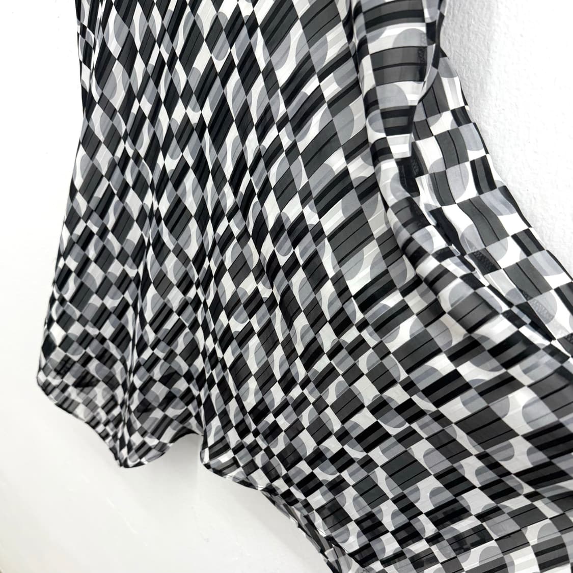 gingham drape midi skirt 상품이미지3