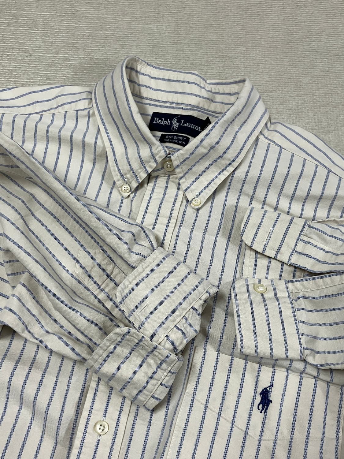 폴로 랄프로렌 스트라이프 셔츠 xxl 상품이미지1