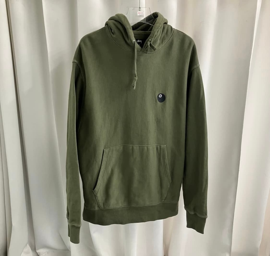 스투시 8볼 후드티 카키 상품이미지1