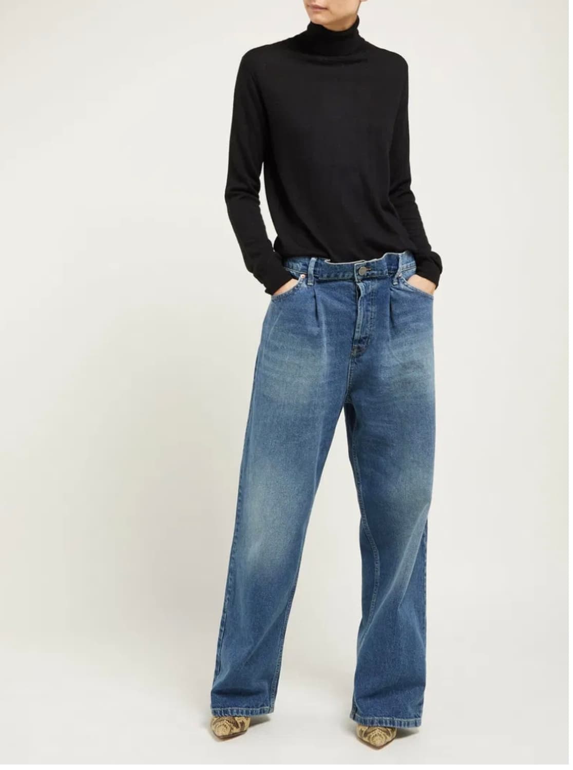 [32] RAEY 레이 fold baggy boyfriend jeans 상품이미지1