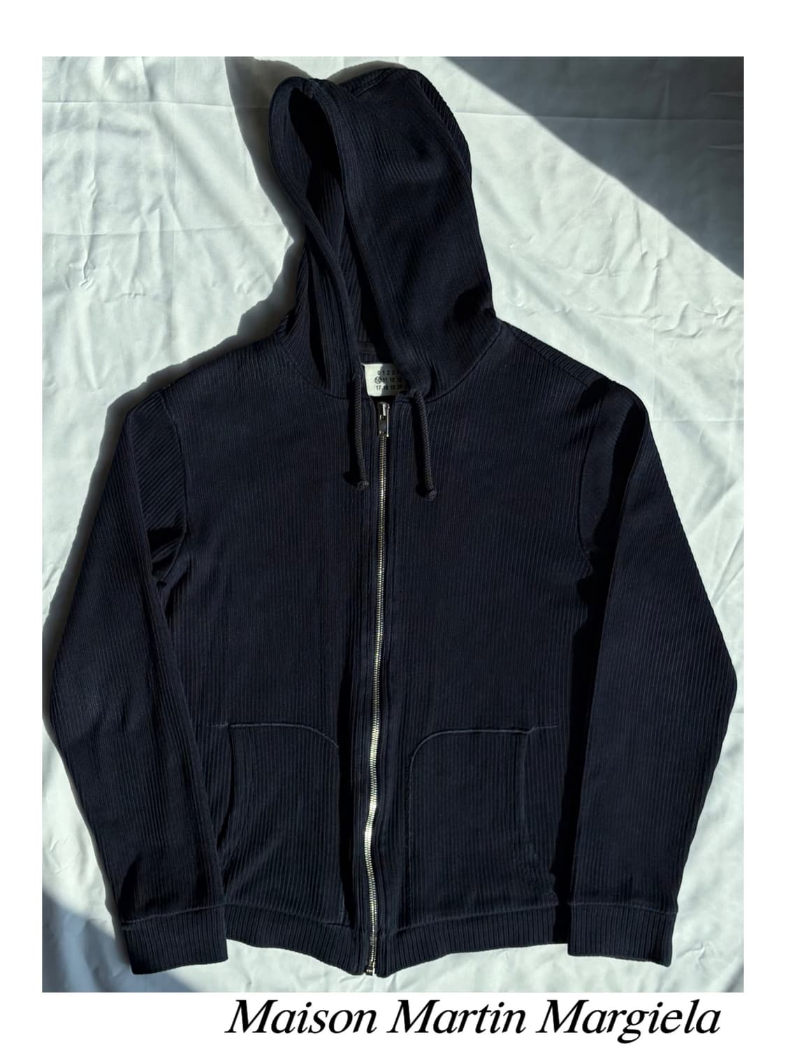(Hold) 마르지엘라 백스티치 니트 라운지 후디 집업 후드 자켓 상품이미지2