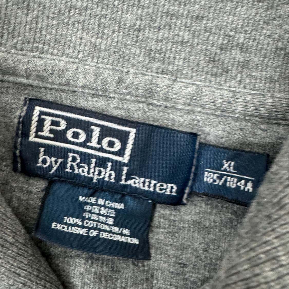 XL(105~110) 폴로 랄프로렌 그레이 숄카라 맨투맨  상품이미지3