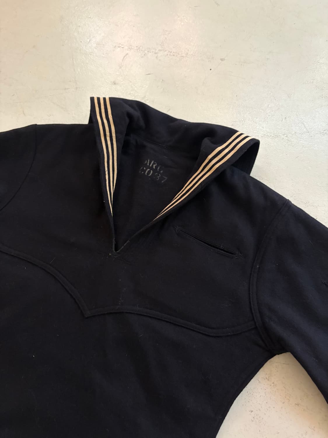 60's WWII USN Sailor Wool Uniform Shirt. 상품이미지6