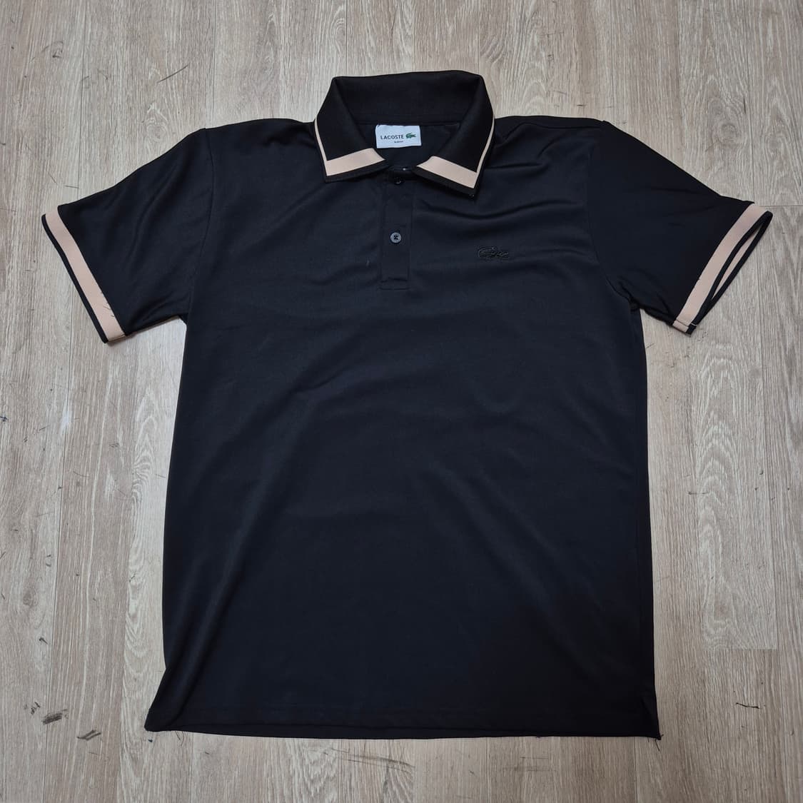 라코스테 슬림핏 반팔 카라티 M(95) 상품이미지1