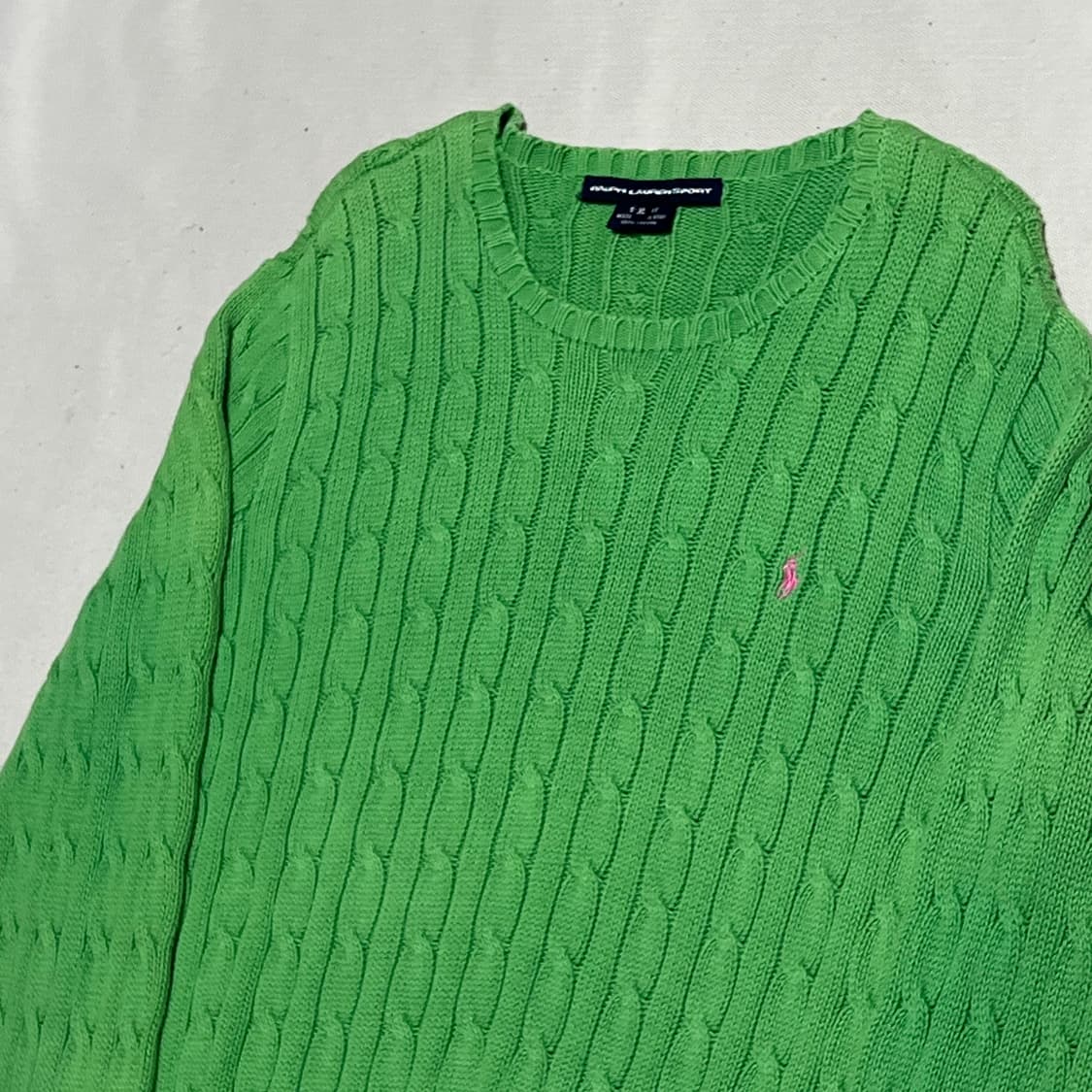 XL 폴로랄프로렌 여성용 코튼 케이블 니트 상품이미지1