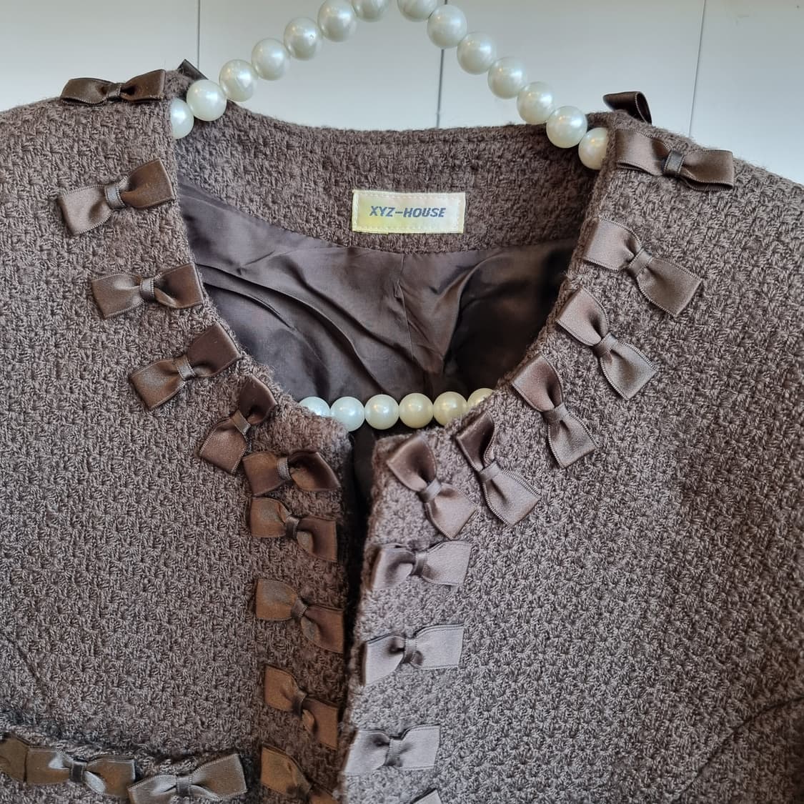 빈티지 리본 트위드 자켓 상품이미지2