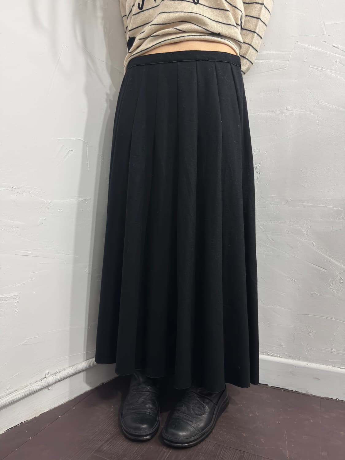 kiyoko takase pleats wool long skirt 상품이미지2