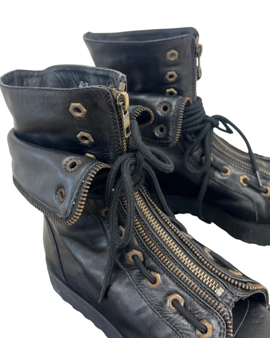 알렉산더 왕 머트 레이스 지퍼 부츠 상품이미지1