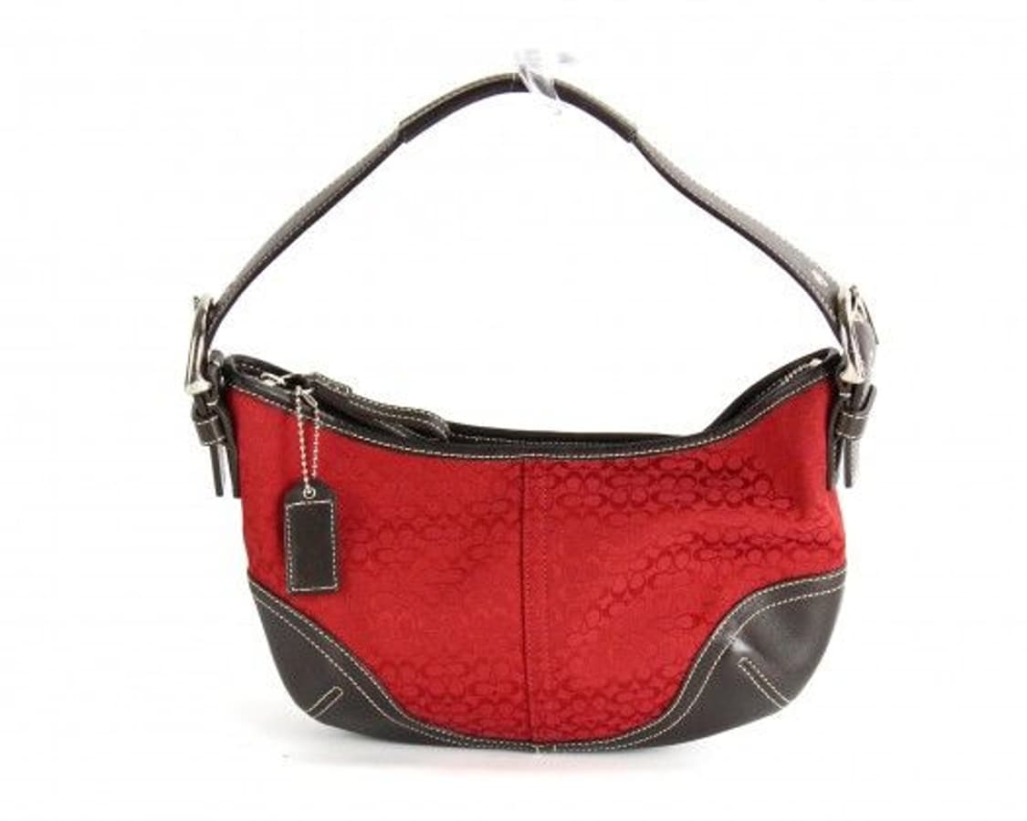 00s coach 6351 시그니처 레드버클 소호백 y2k 상품이미지1