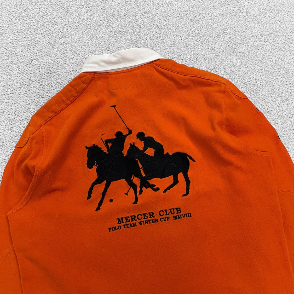폴로 랄프로렌 골프 자수 럭비 티셔츠 오렌지 상품이미지4