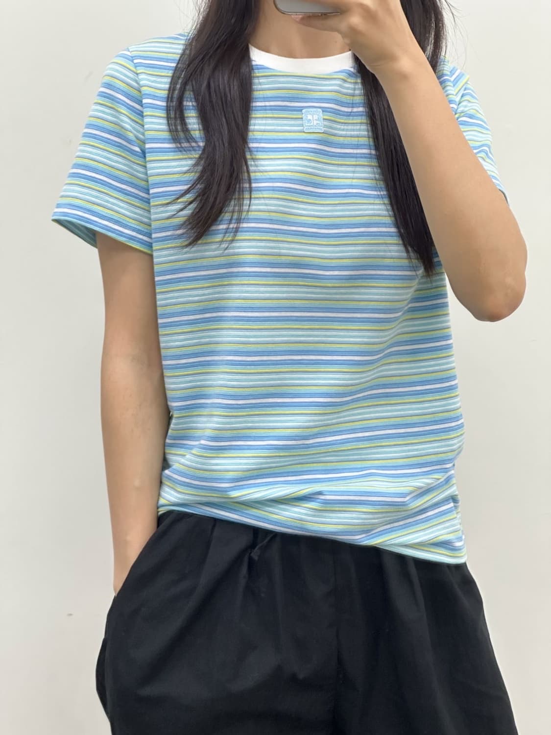 [새상품] courreges / 꾸레쥬 스트라이프 반팔 티셔츠  상품이미지10