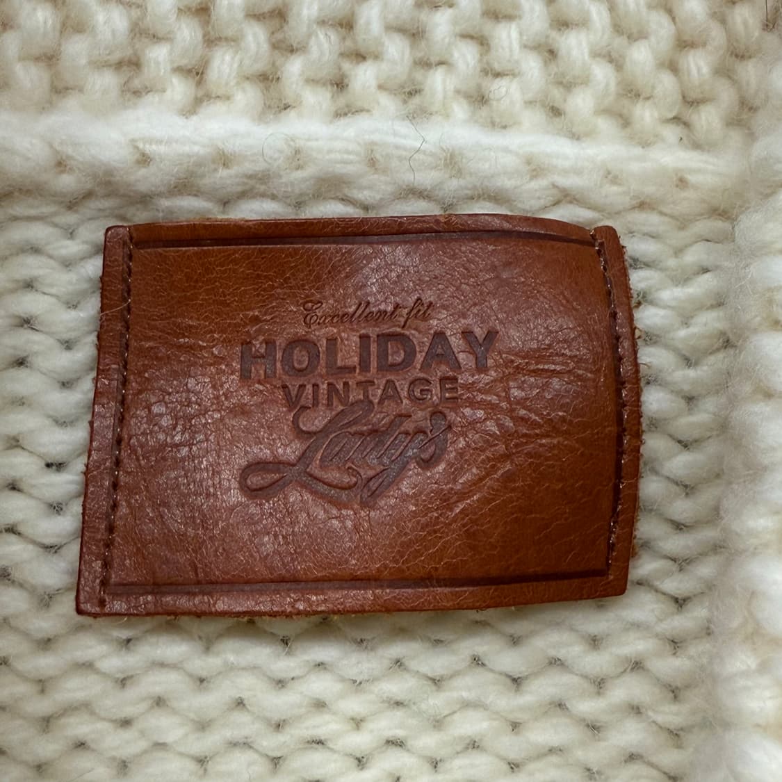 모리 화이트 빈티지 니트 집업 상품이미지6