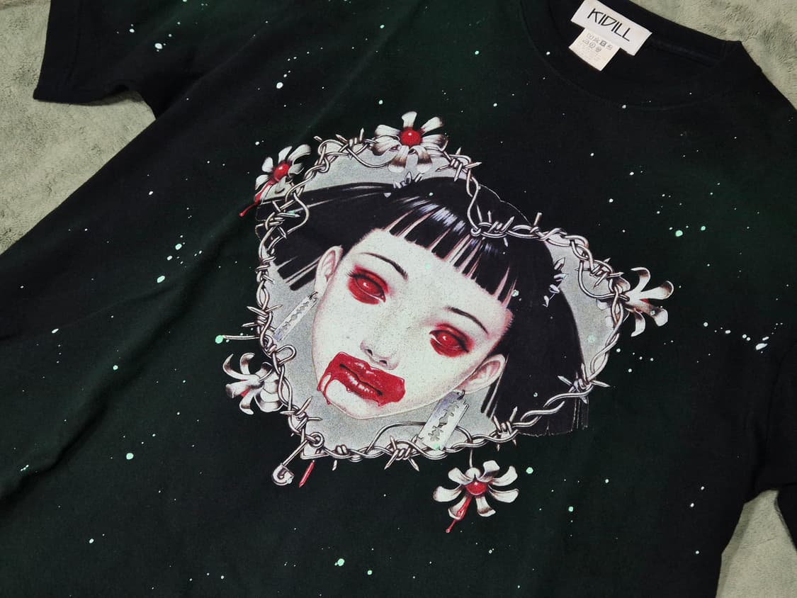 Kidill 키딜 걸페이스 반팔 티셔츠 상품이미지2