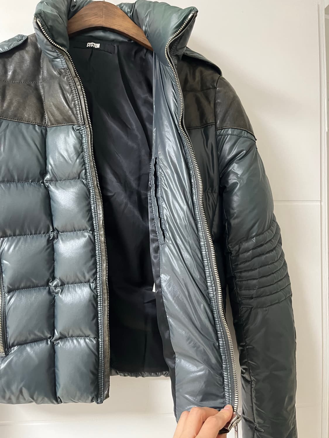 시스템 구스 패딩 양가죽 상품이미지4