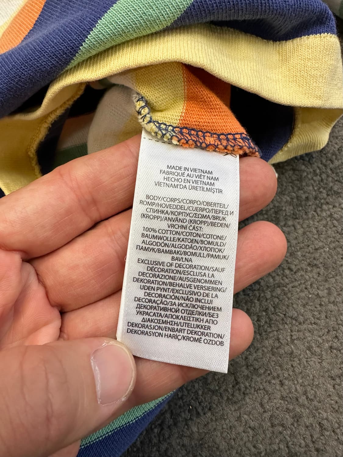 폴로 랄프로렌 멀티 스트라이프 럭비 셔츠 S 상품이미지3