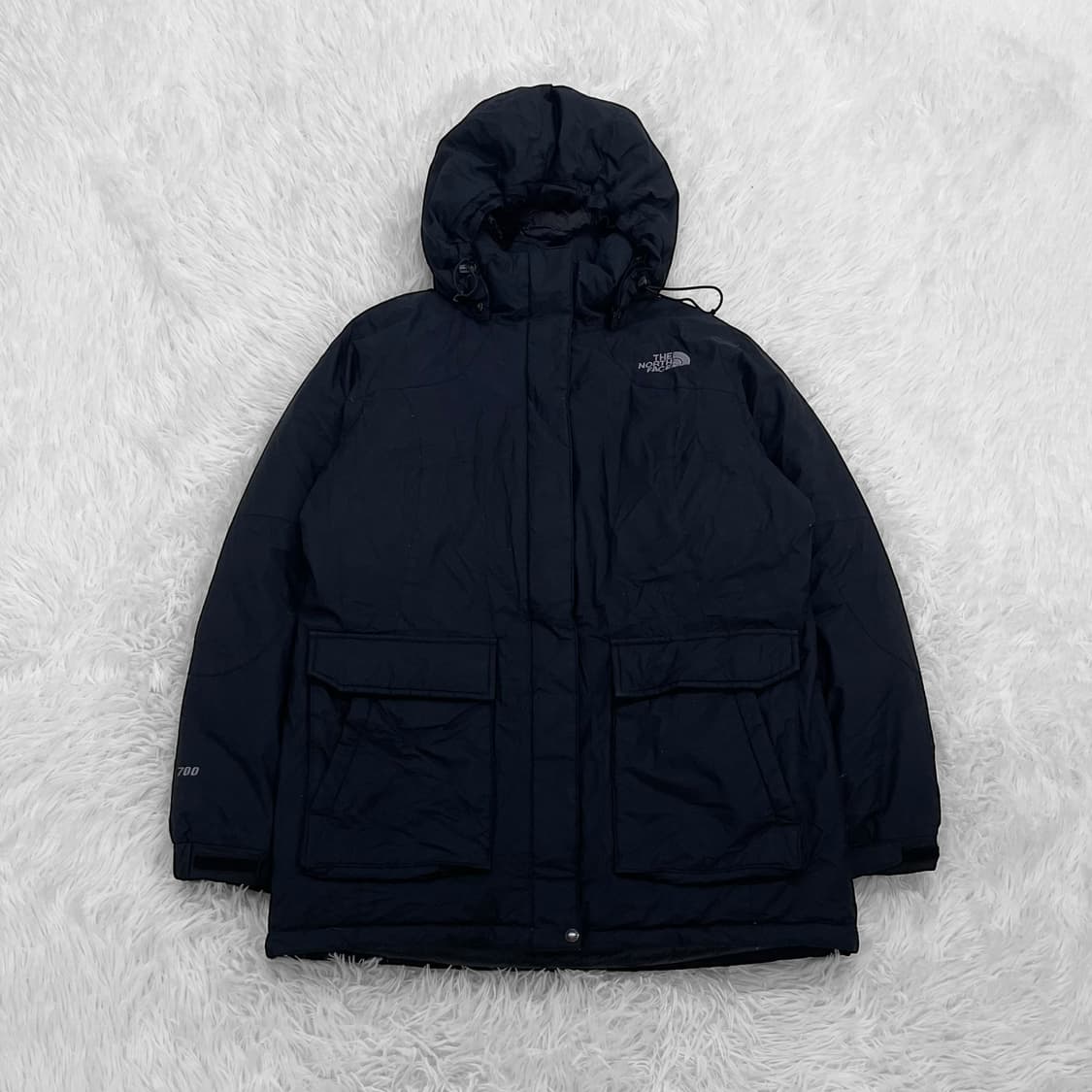 노스페이스 구스다운 후드 패딩 블랙 상품이미지2