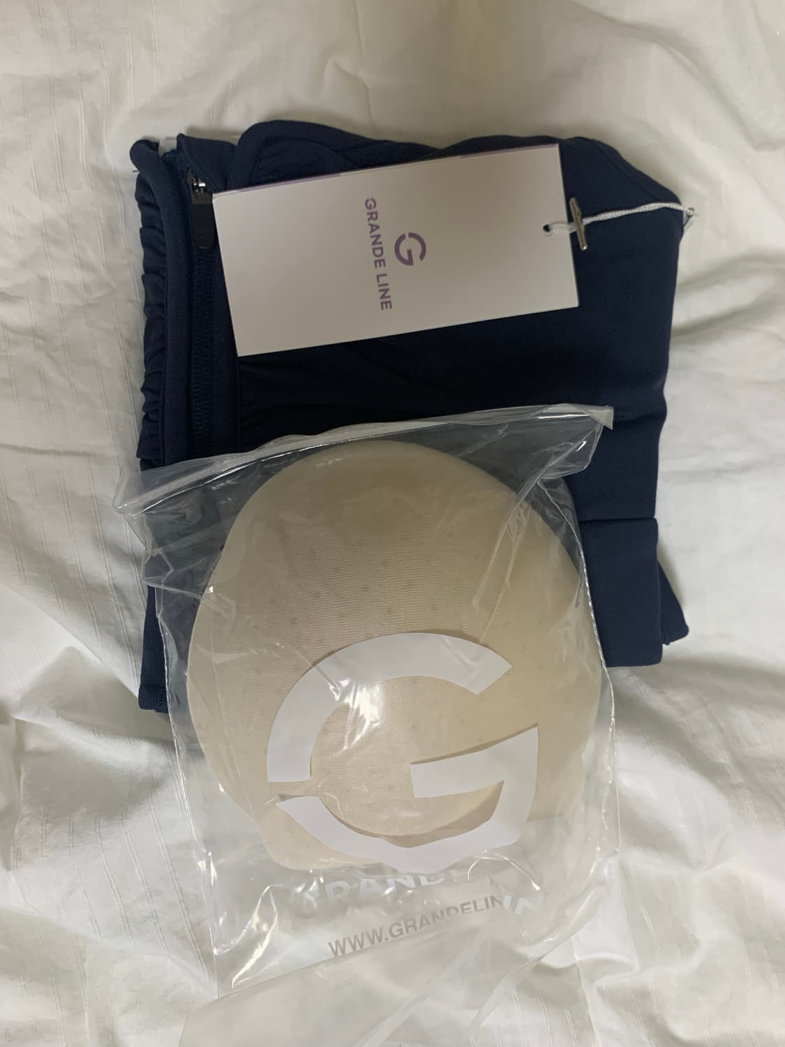 그란데라인 엘플렉스 C 프론트 지퍼 셔링 브라탑 상품이미지3