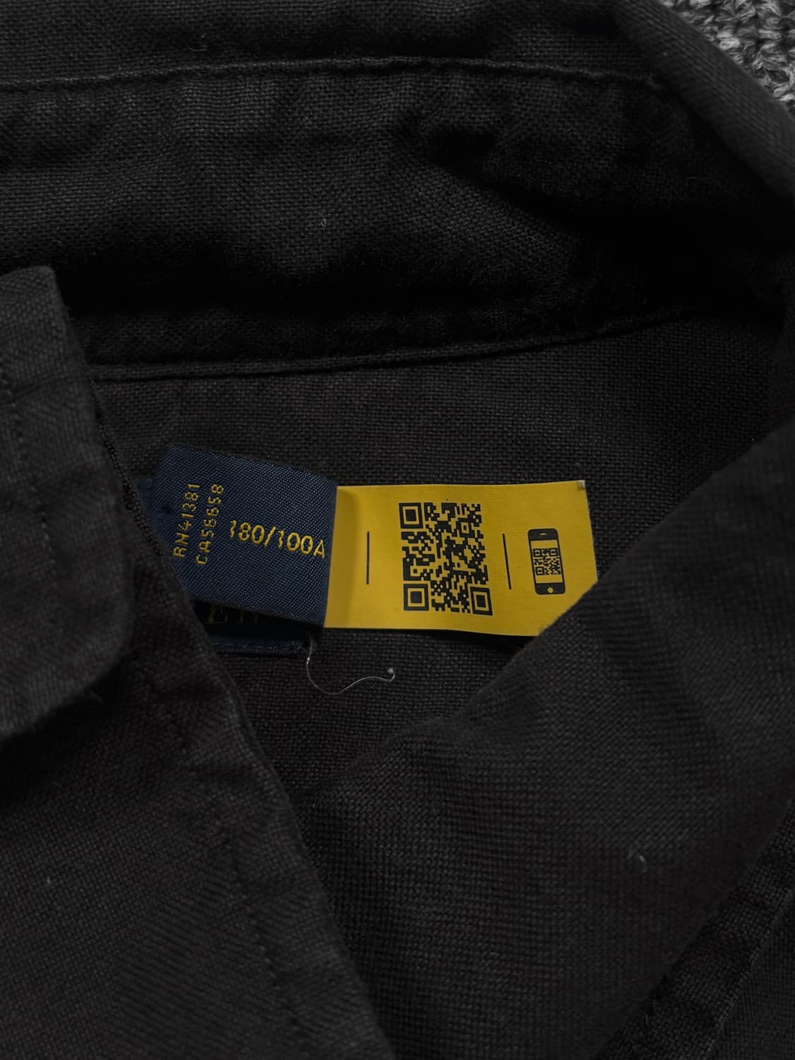 폴로 블랙 클래식 핏 셔츠 상품이미지7