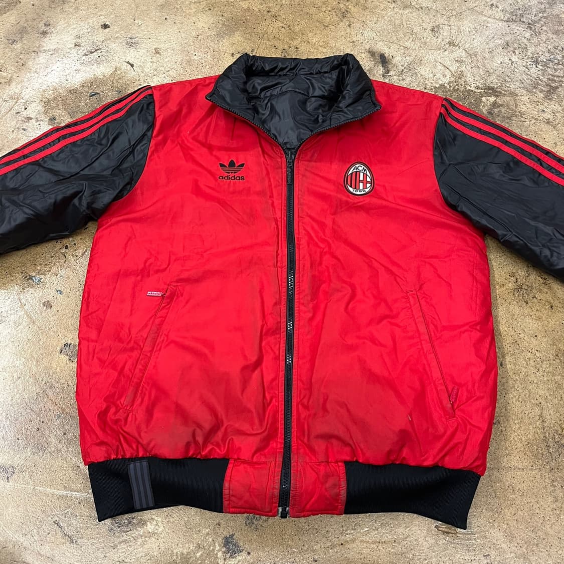 아디다스 검빨 ac밀란 양면 리버시블 패딩 105 상품이미지3