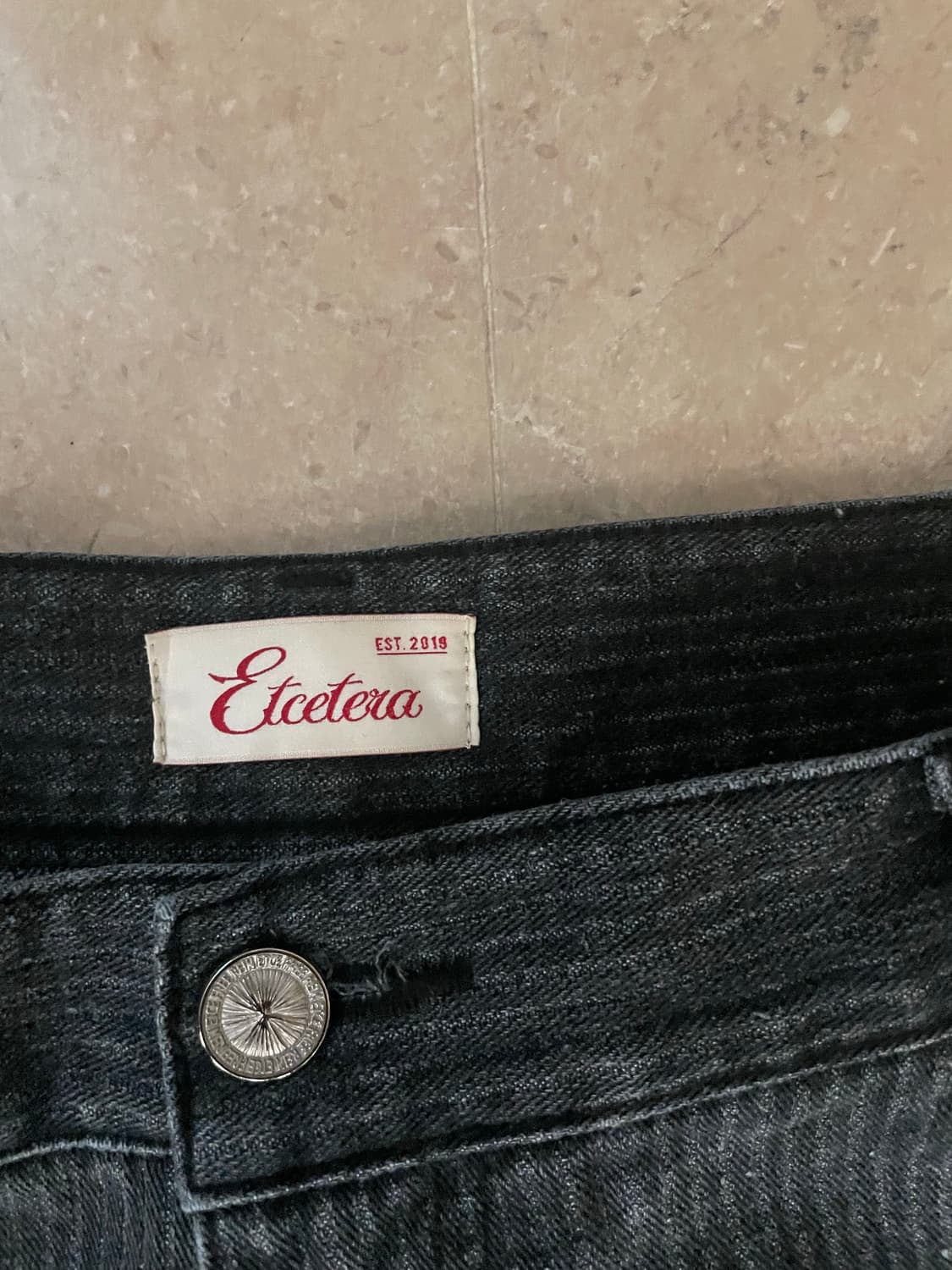 ETCE vertical baggy jean (indigo black) 상품이미지3