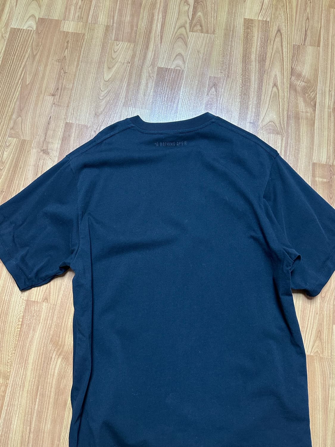 베이프 에이프 헤드 원 포인트 티셔츠 블랙 상품이미지2