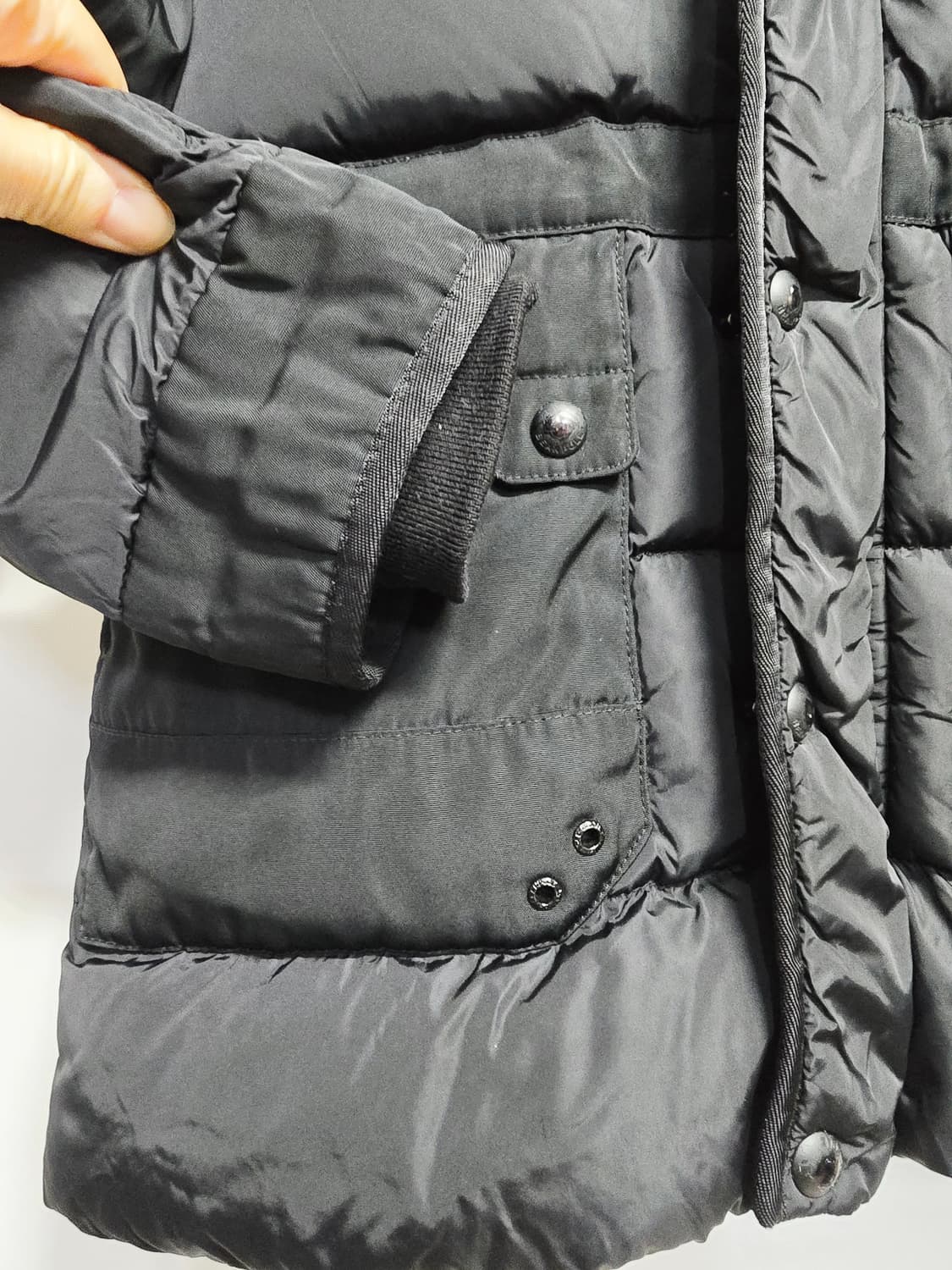 빈폴키즈 블랙 퍼 후드 다운패딩 점퍼120 상품이미지3