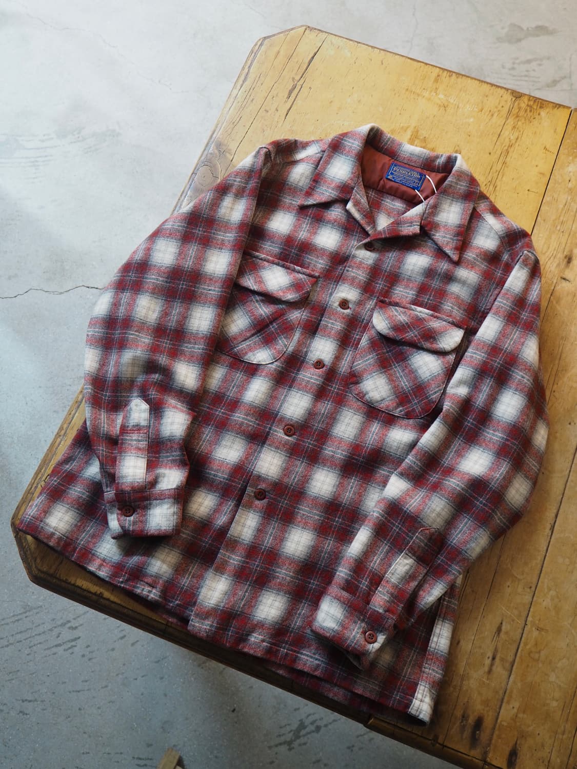 1970's PENDLETON pure virginwool shirt  상품이미지1