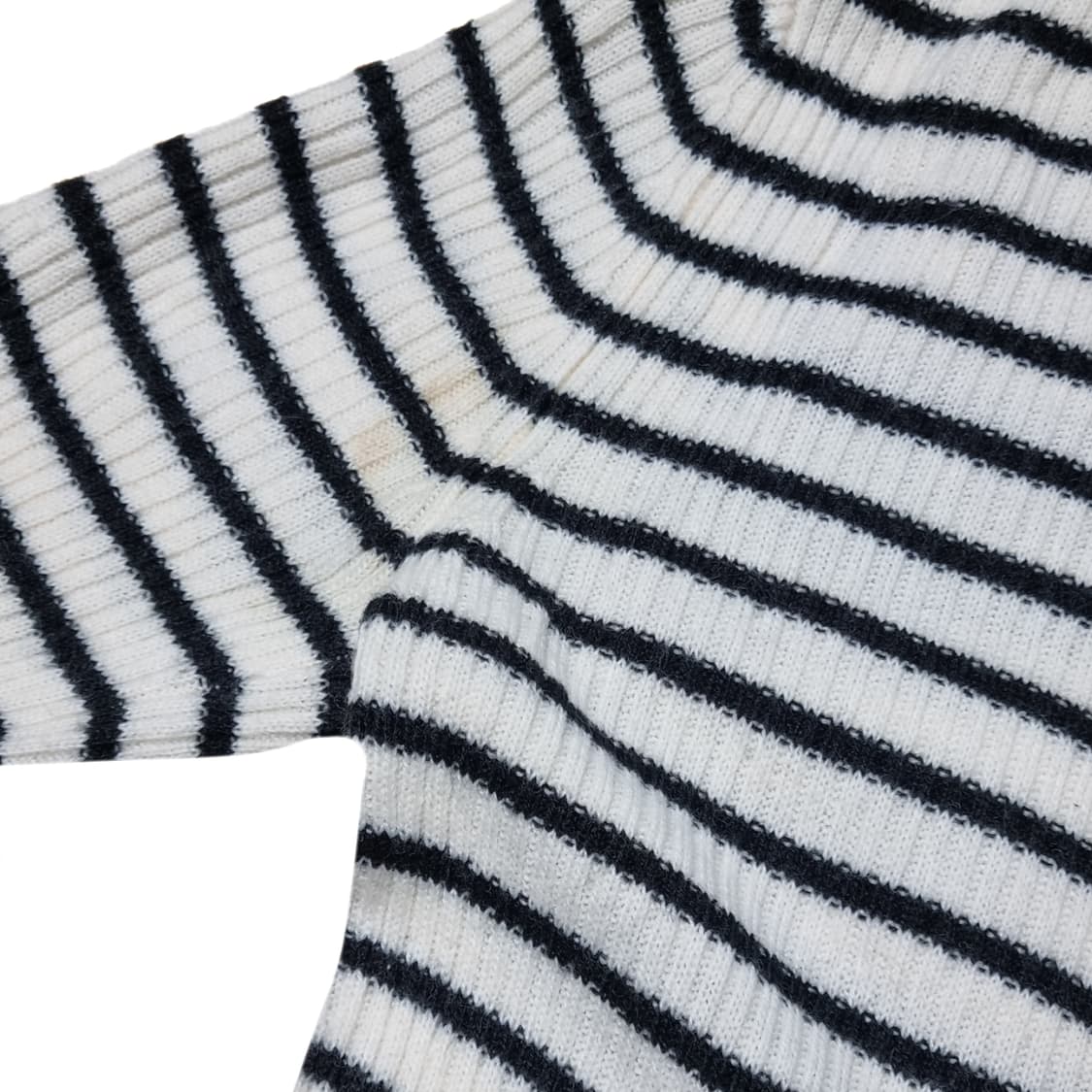 빈티지 단가라 스트라이프 목티 폴라티 목폴라 니트 레이어드 모리걸하구미 상품이미지2