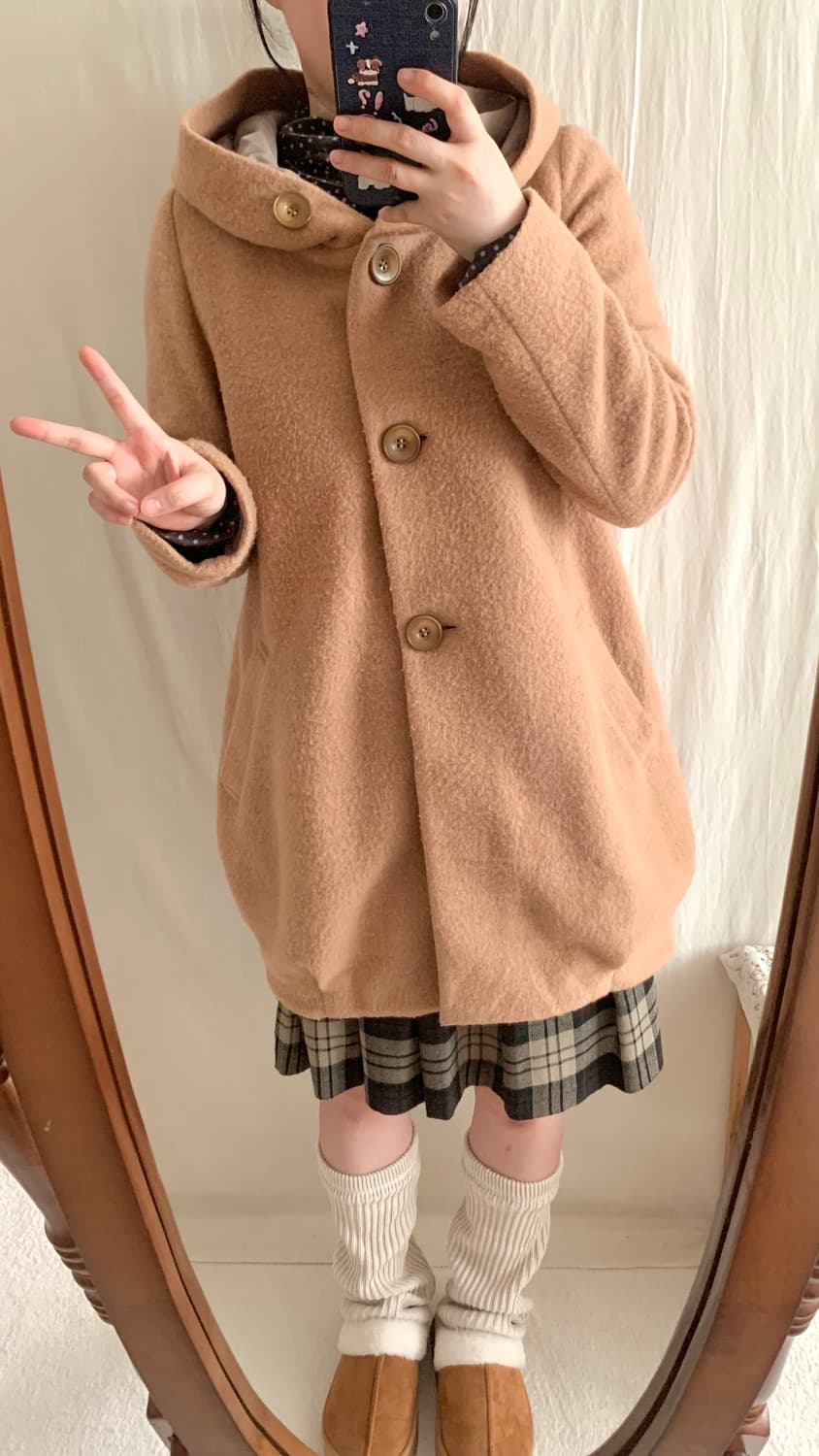 부클 벌룬 후드 코트 상품이미지4