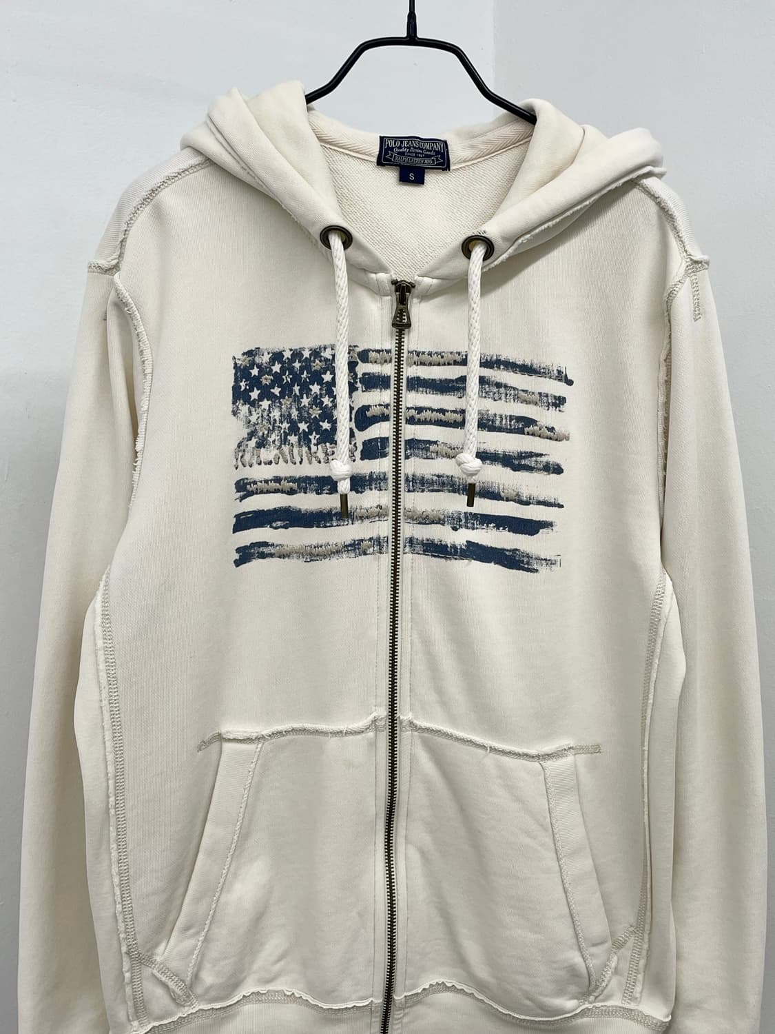 폴로 성조기 그런지 후드집업  상품이미지6
