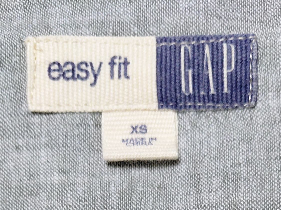 [XL] GAP 갭 이지핏 린넨 코튼 밴드칼라 셔츠 (메란지 그레이) 상품이미지5