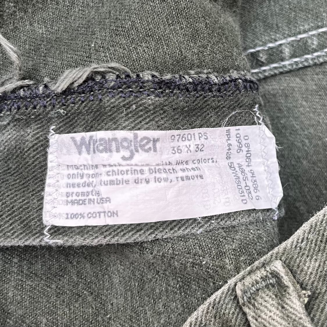 90s 랭글러 그린 컬러진 (36“) 상품이미지6