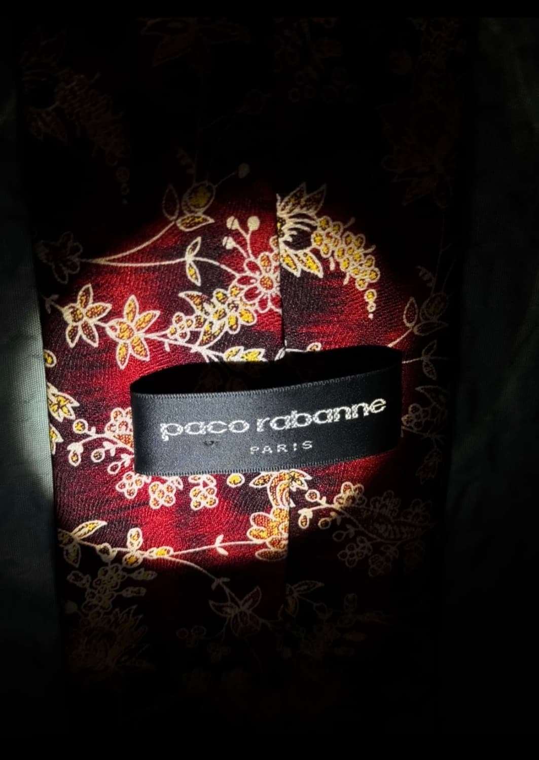 파코라반 빈티지 플라워 넥타이 상품이미지2