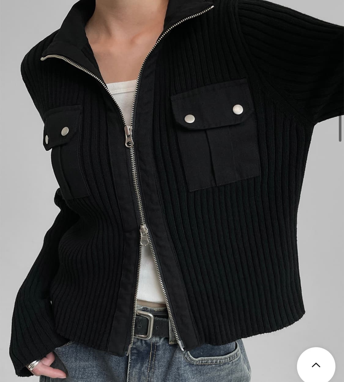 블랙업 MADE 니트 집업 자켓 상품이미지5