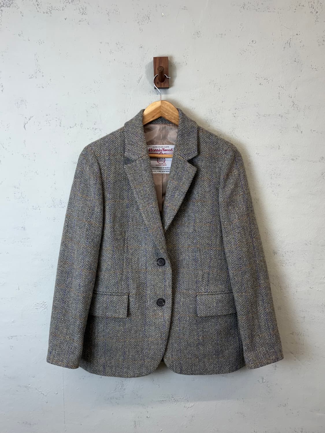 해리스트위드 빈티지 울 헤링본 블레이저 자켓 상품이미지1