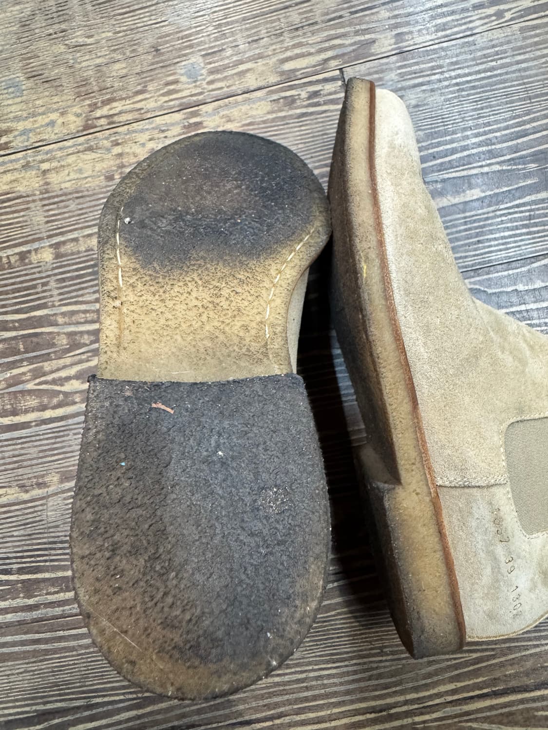 커먼 프로젝트 스웨이드 첼시 부츠 탄 250 상품이미지5