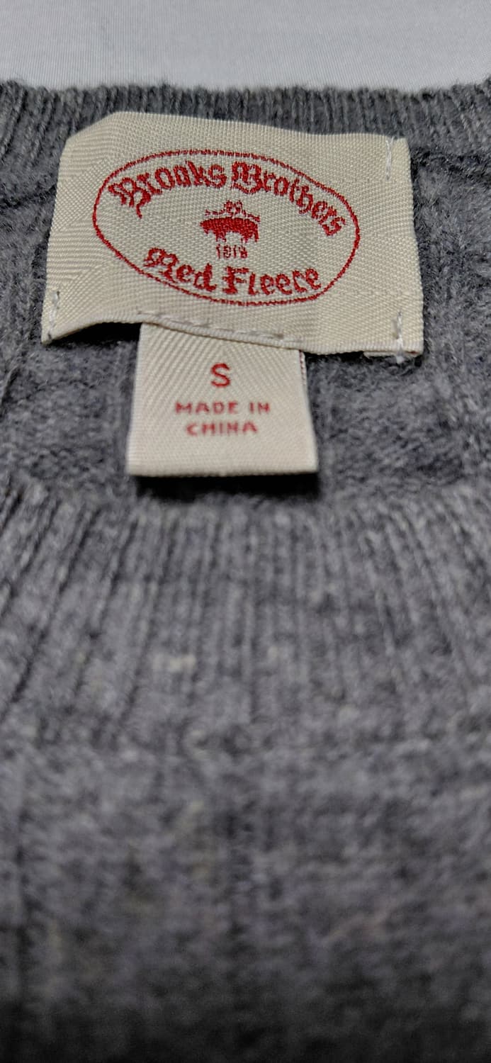 [S] 브룩스브라더스 레드플리스 램스울 케이블 니트 (무료배송) 상품이미지5