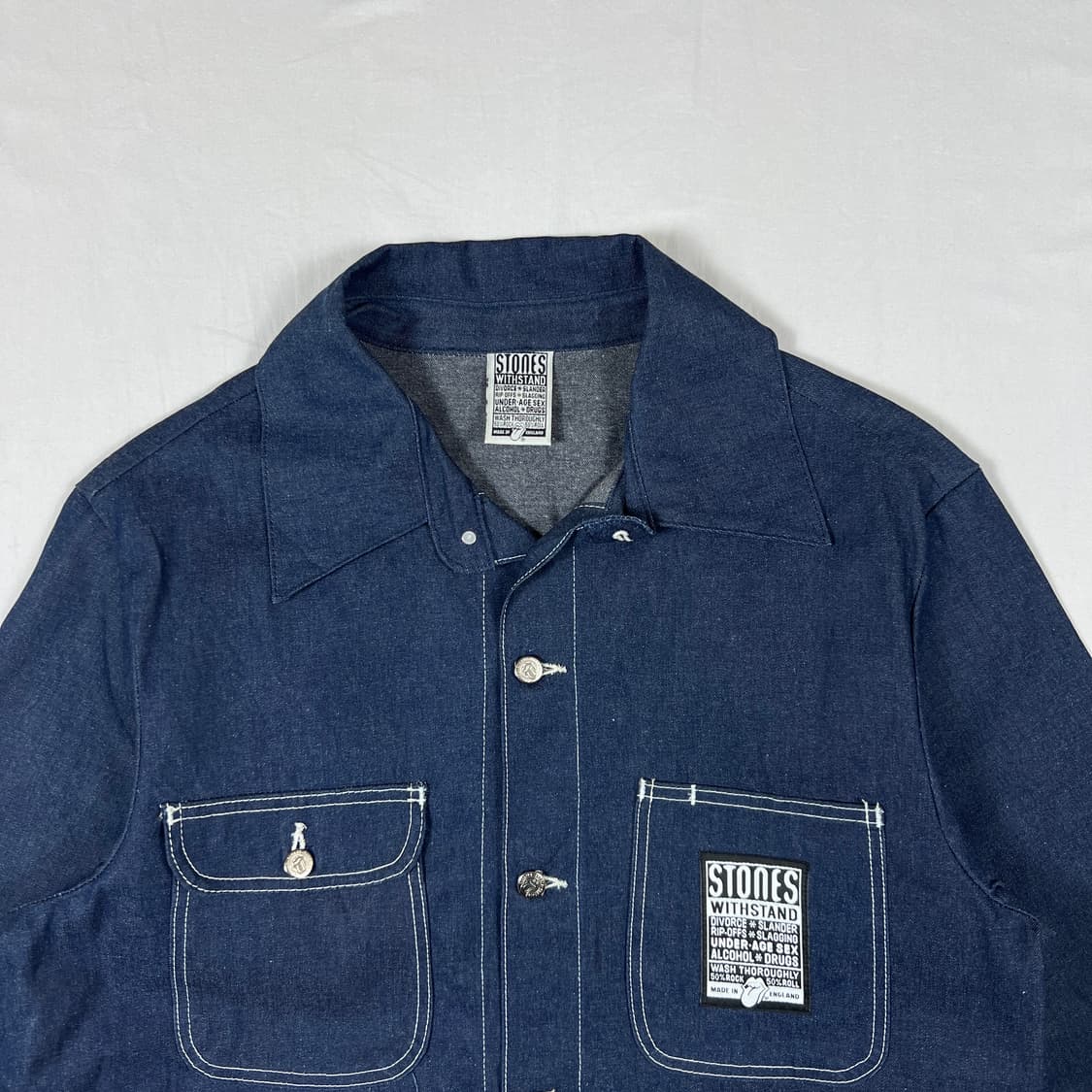 90‘s 94년도 롤링스톤스 밴드 94/95 투어 데님 초어자켓 상품이미지2