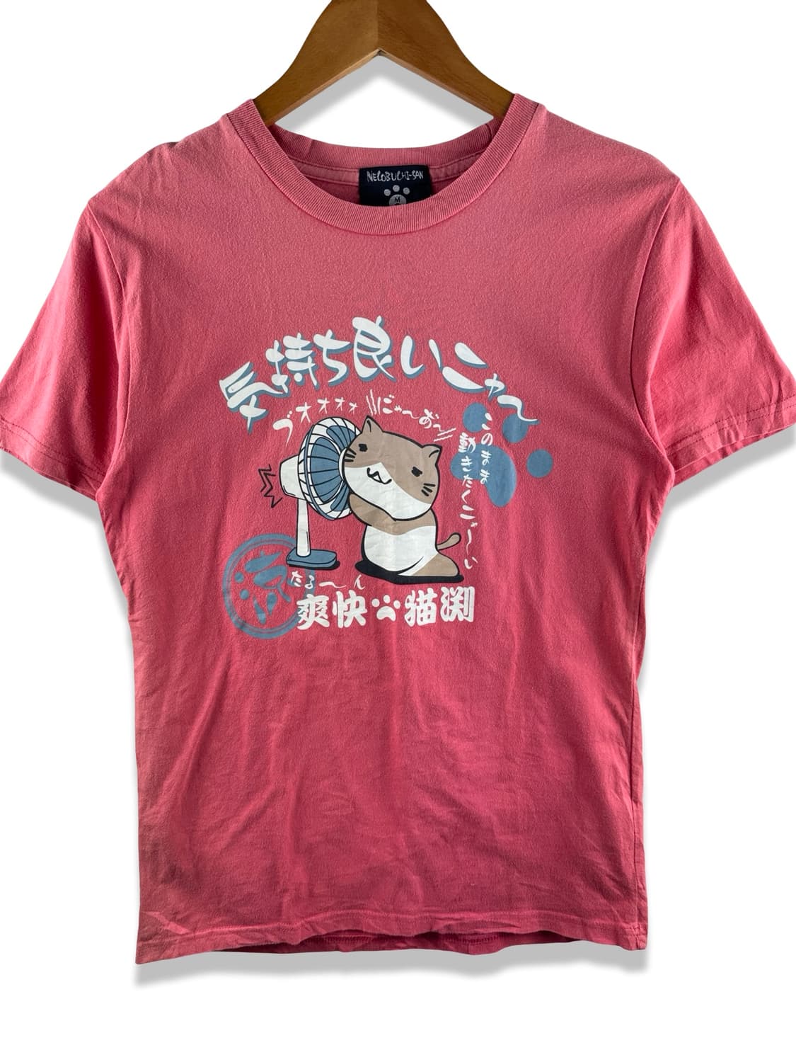 네코부치상 핑크 프린팅 반팔티3268 상품이미지1