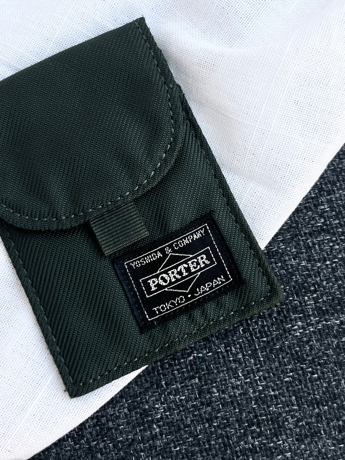 Porter 포터 코튼 카드지갑 다크 그린 상품이미지1