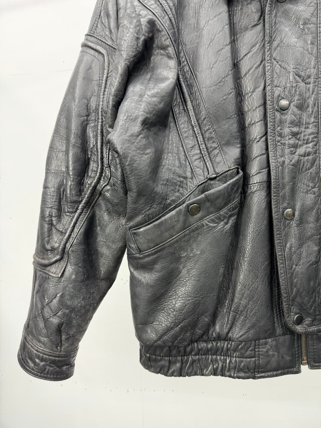 90s Valentino Uomo genuine leather  상품이미지5