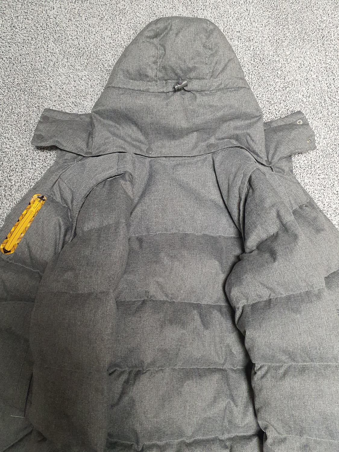 상태 최상 아디다스 오리털 구스다운 패딩 점퍼 그레이 상품이미지6