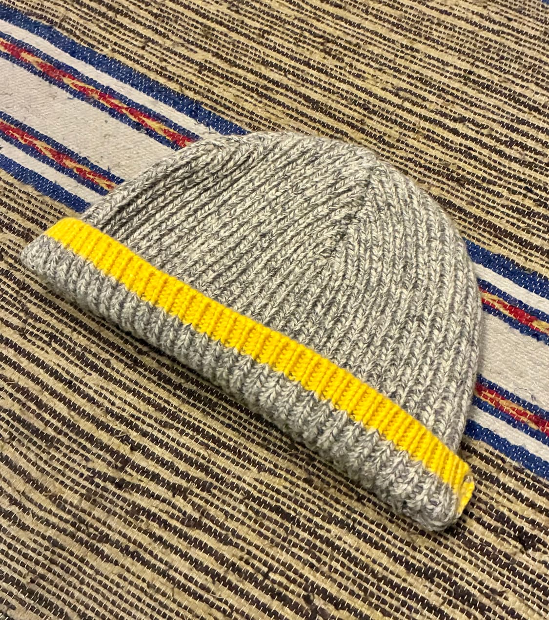 (F)GAP 갭 램스울 오트밀 그레이 배색 숏비니 와치캡 상품이미지4