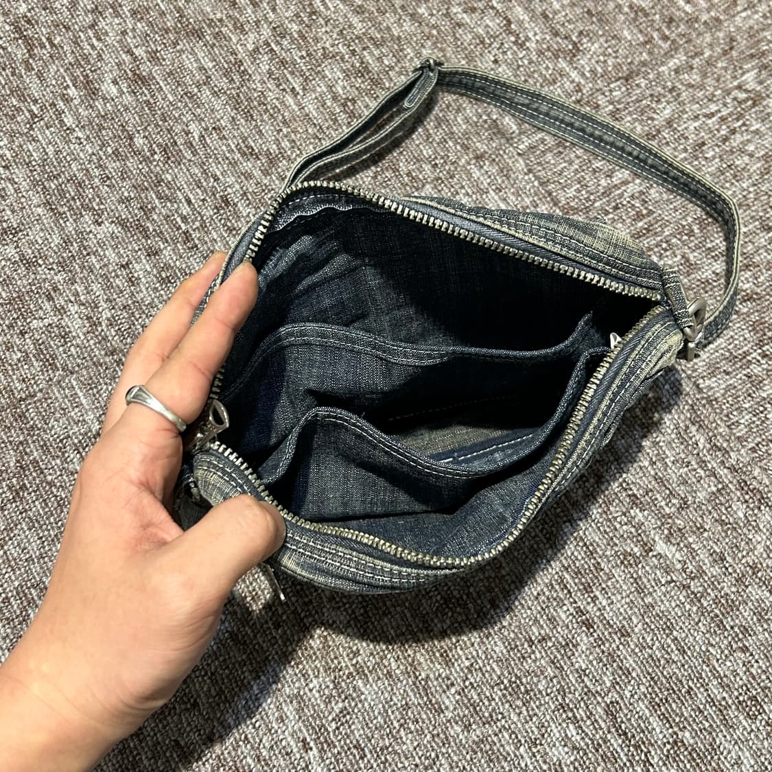 요시다 포터 코튼 데님 크로스백 숄더백 P26 상품이미지7