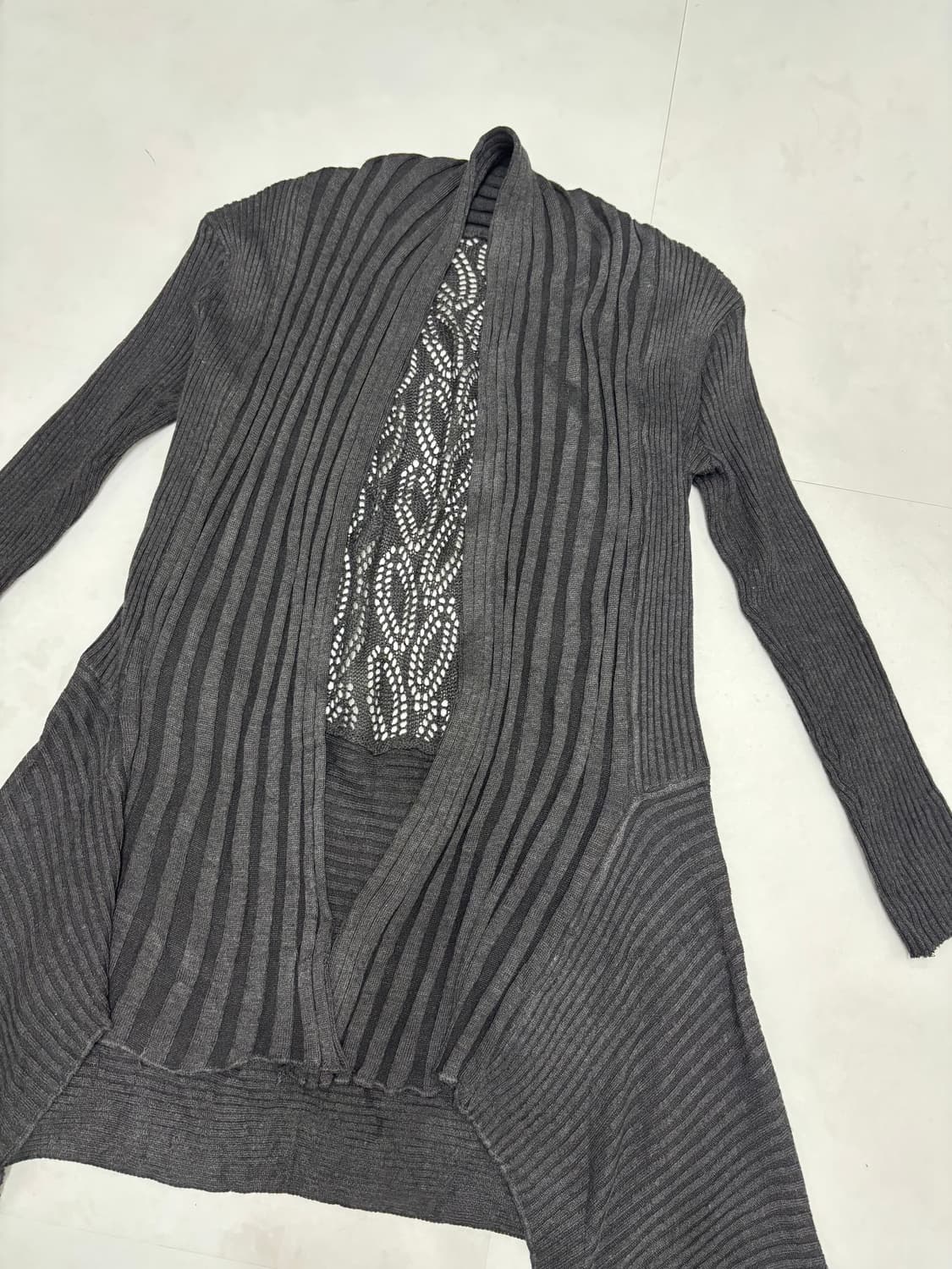 BACK PATTERNED LONG CARDIGAN 상품이미지8