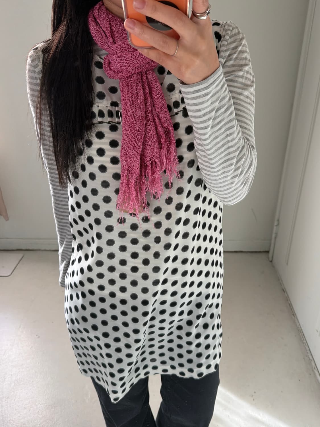 일본빈티지 비스코스 모리 머플러 상품이미지6