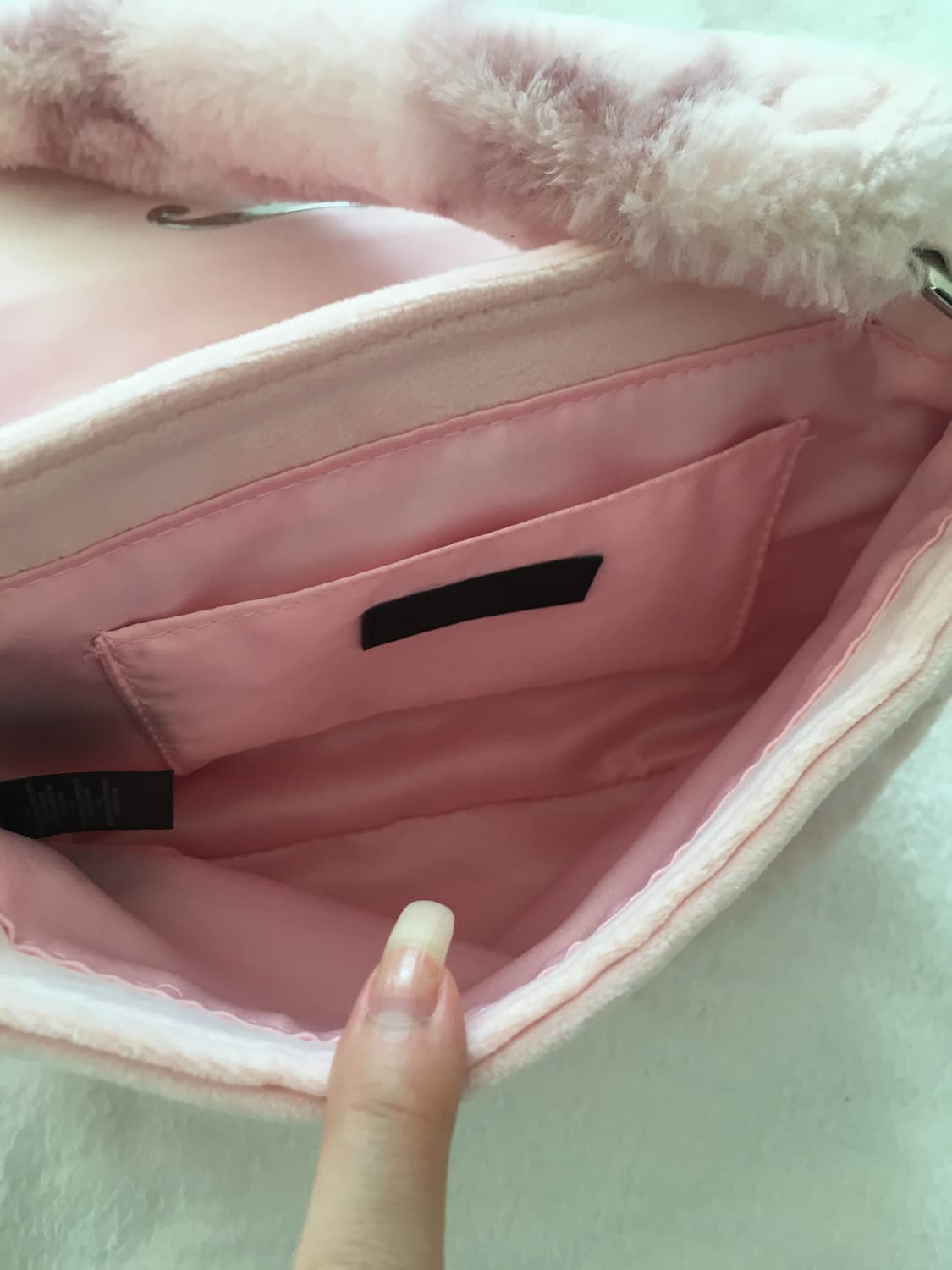 쥬시꾸뛰르 핑크 퍼 숄더백 히메갸루 달천깔 핀터레스트 가방 상품이미지6