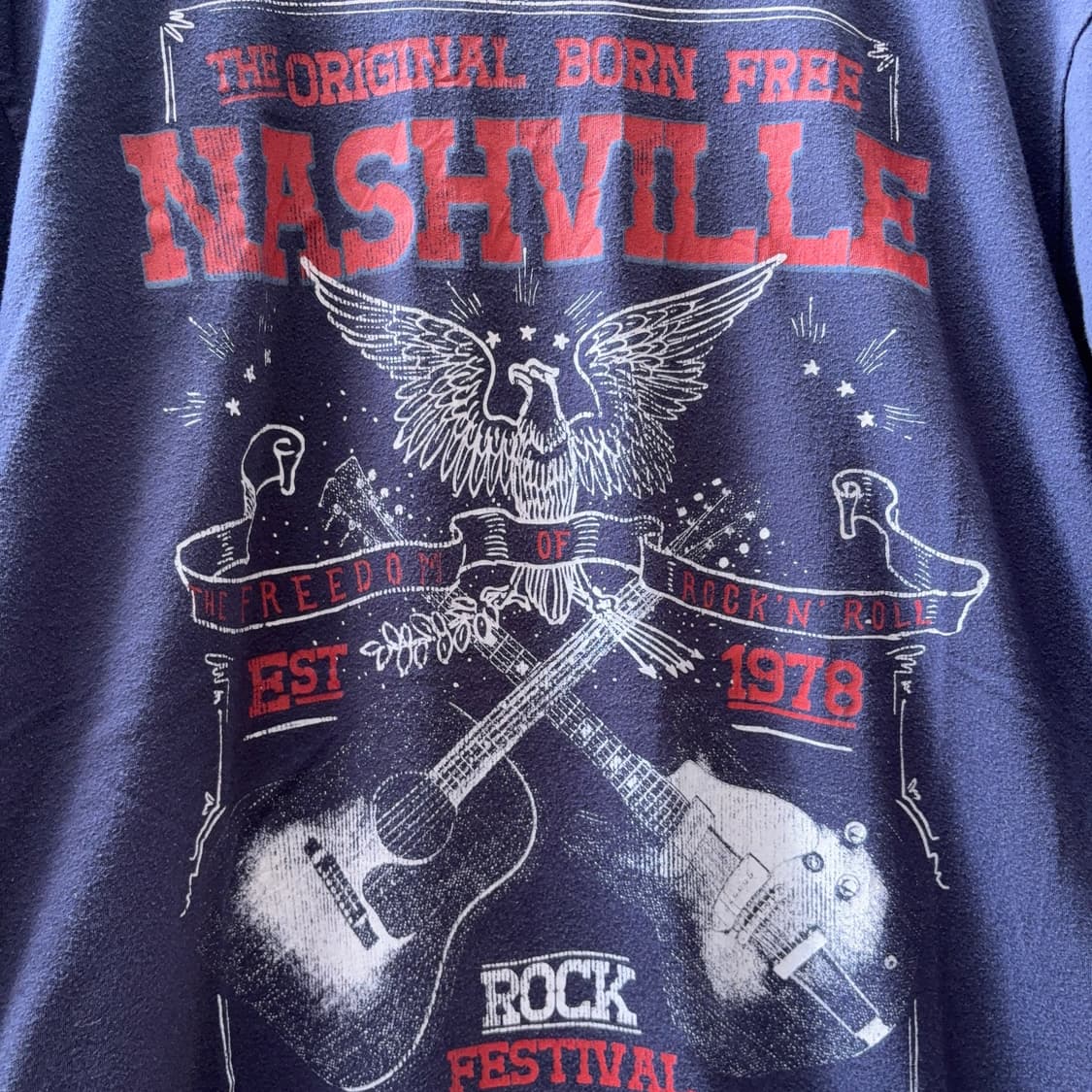 Nashville Rock Festival 그래픽 티셔츠 (미국 생산) 상품이미지2